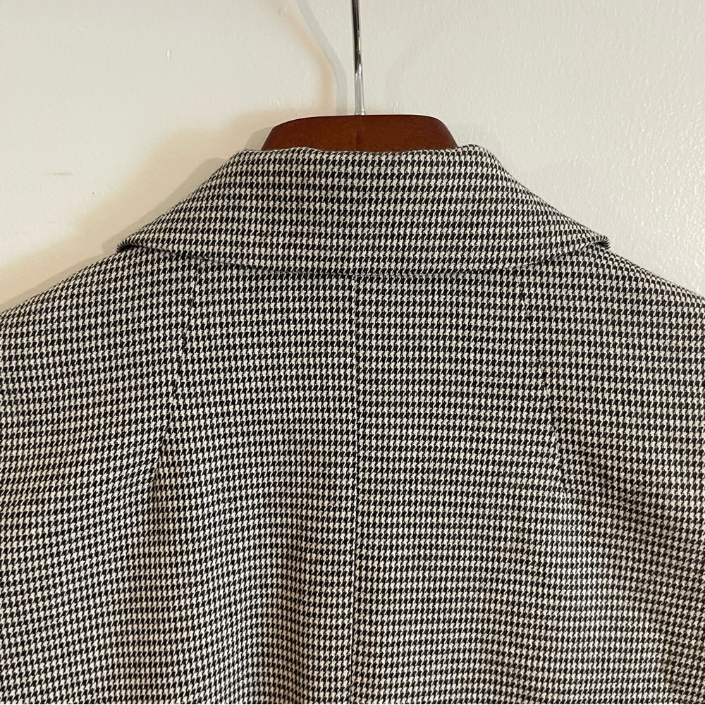 Madewell Dorset Blazer Jacket houndstooth grey black medium - Picture 6 of 7